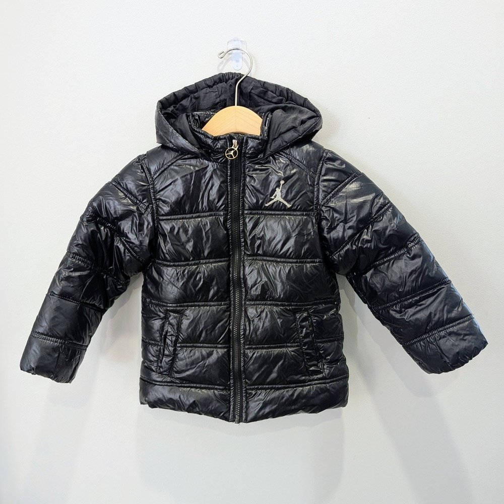 Jordan Kids' Hooded Zip-Up Puffer Jacket Size 4-5